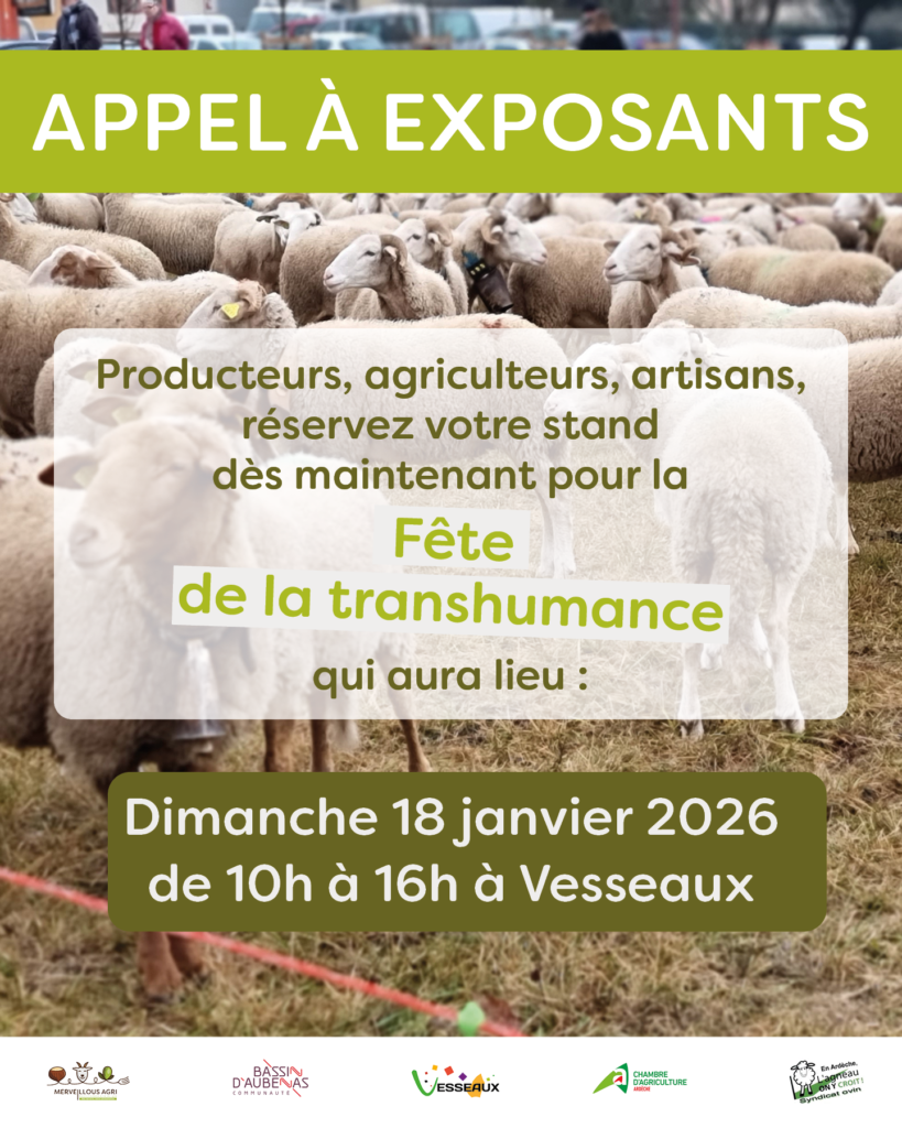 Fête de la Transhumance 2026 - Appel aux exposants